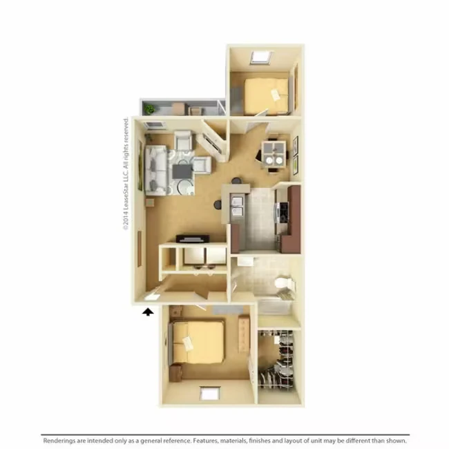 Fairchild with Den 1210 floor plan